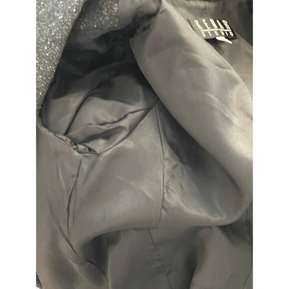 Kenar Studio Charcoal Tweed Wool Silk Blend Blazer size 6 - Picture 10 of 11